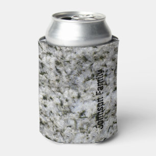 Granite Rock White with Name Can Cooler