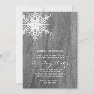 Granite & Snowflake Corporate Holiday Party Invite