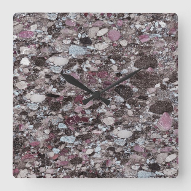 Granite Stone Pattern Acrylic Wall Clock (Front)