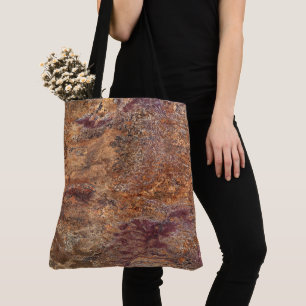 Granite Stone Pattern All-Over-Print Tote Bag