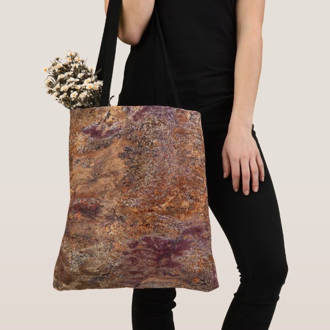 Granite Stone Pattern All-Over-Print Tote Bag (Close Up)