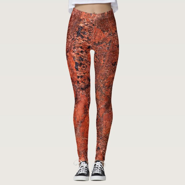 Granite Stone Pattern Leggings (Front)