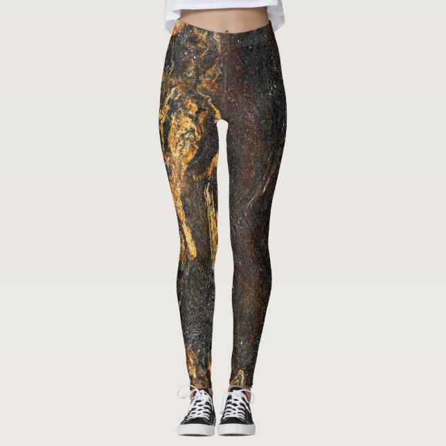 Granite Stone Pattern Leggings (Front)