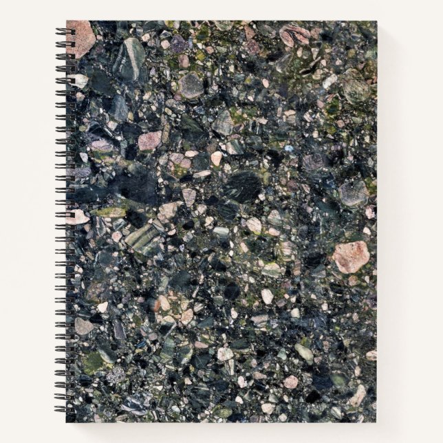 Granite Stone Pattern Spiral Notebook (Front)
