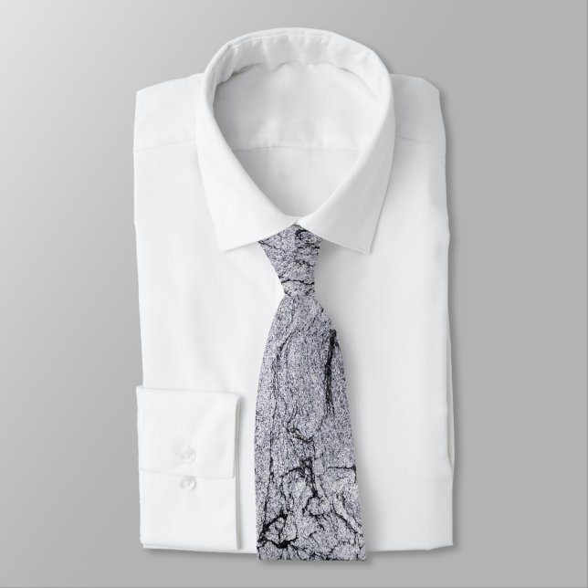 Granite Stone Pattern Tie (Tied)