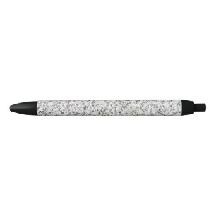Granite surface pattern black ink pen