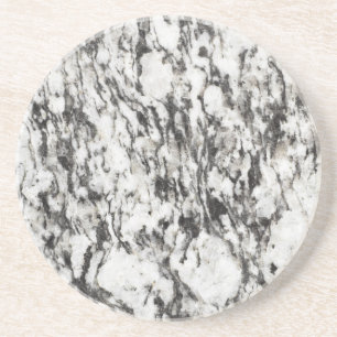Granite texture Background of marble in black Coaster
