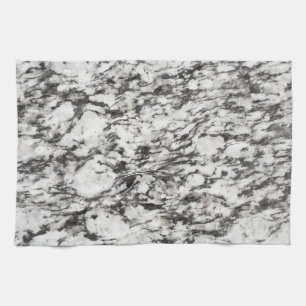 Granite texture   Background of marble in black Tea Towel