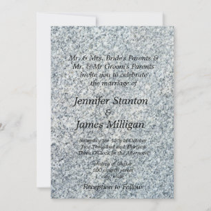 Granite texture invitation