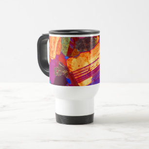 Granite Thin Section with Gypsum Plate Travel Mug