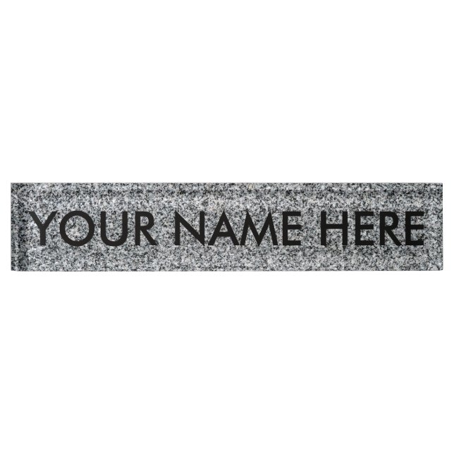GRANITE v.2 (fine grain / architectural texture) ~ Nameplate (Front)