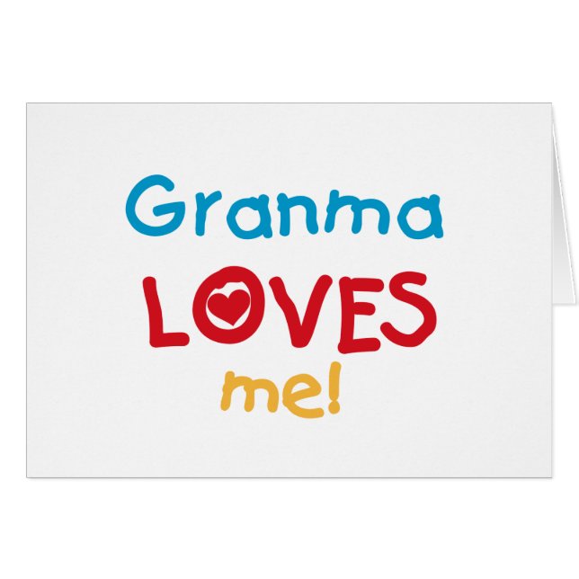 Granma Loves Me T-shirts and Gifts (Front Horizontal)