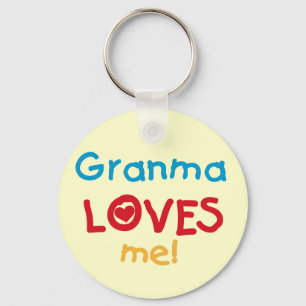Granma Loves Me T-shirts and Gifts Key Ring