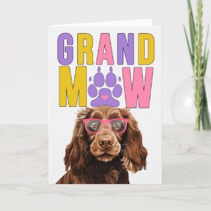 GranMAW Field Spaniel DOG Grandparents Day Holiday Card