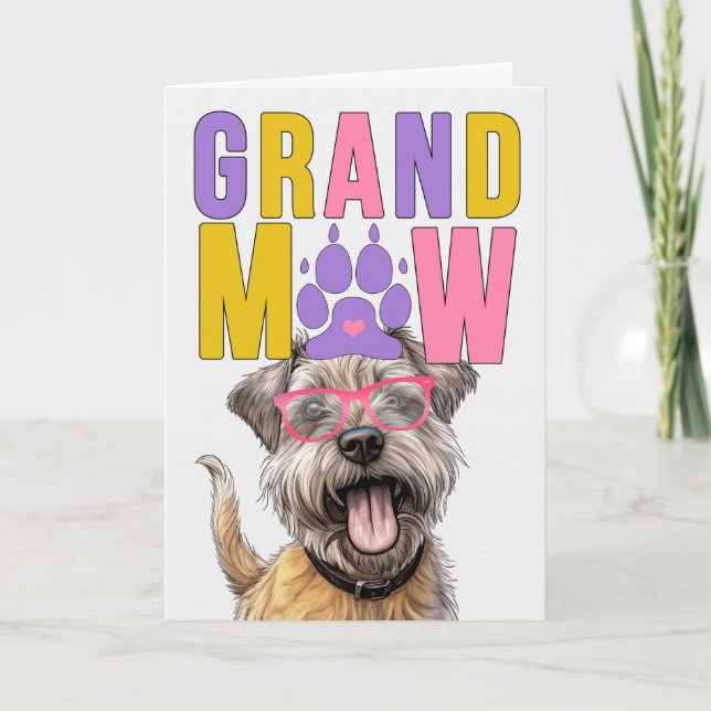 GranMAW Glen of Imaal DOG Grandparents Day Holiday Card (Front)