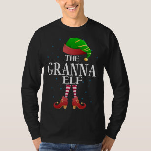 Granna Elf Matching Family Funny Grandma Christmas T-Shirt