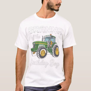 Granna Of The Birthday Family Matching Tractor T-Shirt