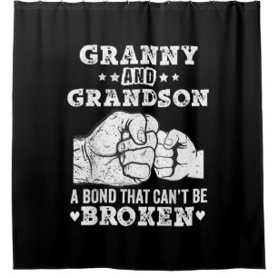 Granny And Grandson A Bond That Cant Be Broken Shower Curtain
