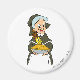 Granny and TWEETY™ Pie Magnet