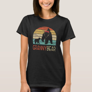 Granny Bear 2 Cubs Granny Bear Twins Dad 2 Kids T-Shirt