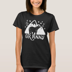 Granny Bear Floral Cute Mother's Father's Day T-Shirt