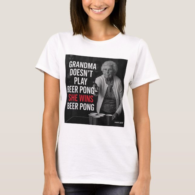 Granny Beer Pong, T-Shirt (Front)