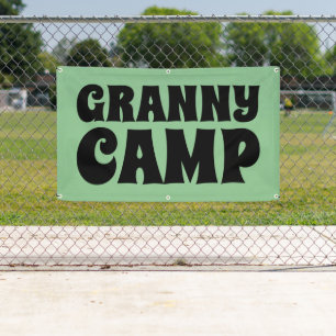 Granny Camp Retro Text Banner