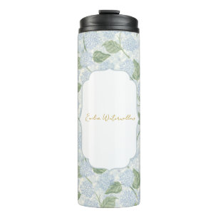 Granny Chic Hydrangea Floral Customisable Thermal Tumbler