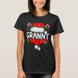 Granny Christmas Pajama Santa Claus Family Matchin T-Shirt