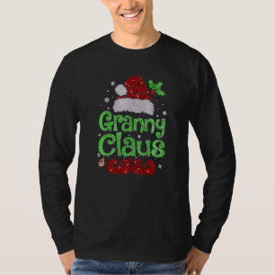 Granny Claus Christmas Pajama Family Matching Xmas T-Shirt