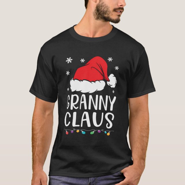 Granny Claus Family Granny Claus Pajama T-Shirt (Front)