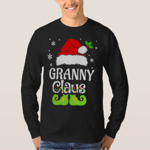 Granny Claus Family Matching Granny Claus Pajama T-Shirt