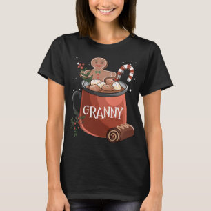 Granny Cocoa Mug Gingerbread Cookie Xmas Christmas T-Shirt