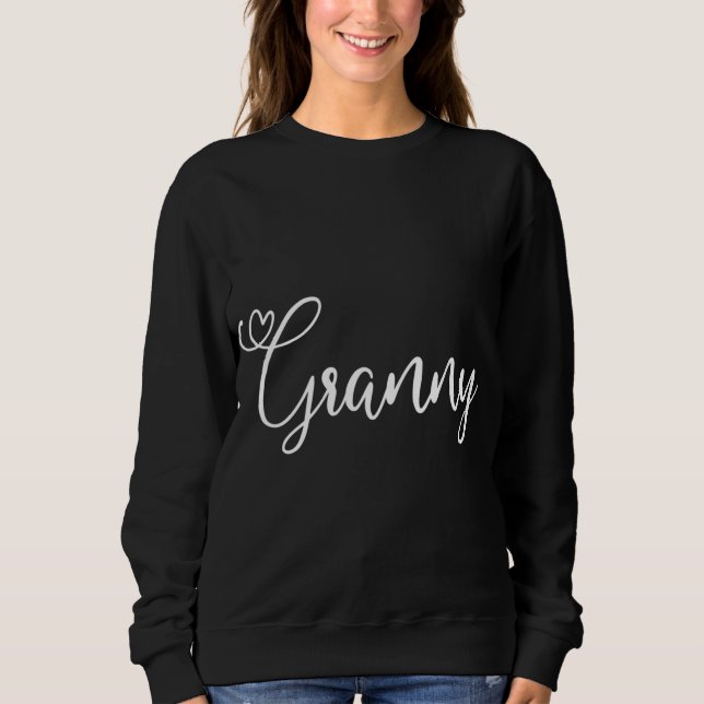 Granny Cute Heart Grandma Gift Christmas Halloween Sweatshirt (Front)