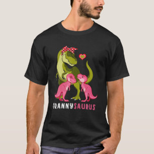 Granny Dinosaur Funny 2 Two Kid Grannysaurus T-Shirt