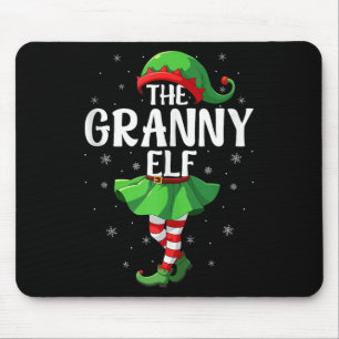 Granny Elf Christmas Grandma Women Elf Squad Xmas  Mouse Mat