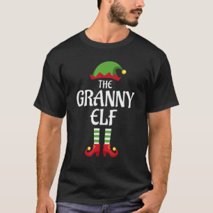 Granny Elf Family Matching Group Christmas Grandma T-Shirt