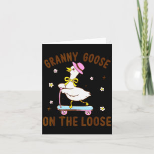 Granny Goose On The Loose Funny Birthday Matching  Card