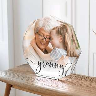 Granny Grandma Script Overlay Photo Block