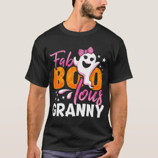 Granny Halloween Womens Fab Boo Lous Premium  T-Shirt