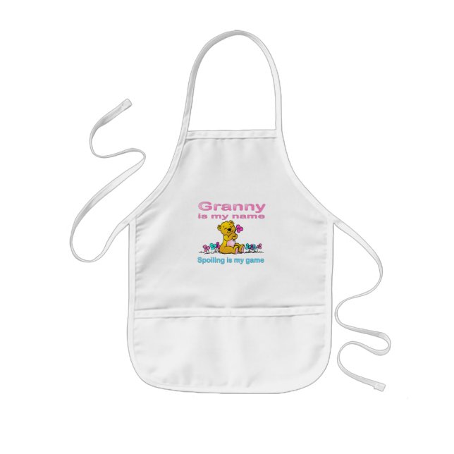 Granny Is My Name, Spoiling Is my Game Kids Apron (Front)