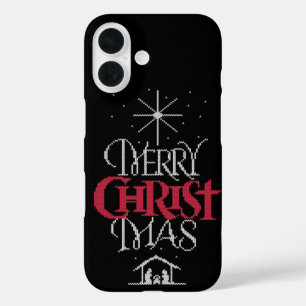 Granny Knit Christian - Merry Christmas - Jesus iPhone 16 Case