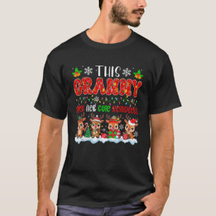 Granny Loves Her Cute Reindeers Xmas Group Santa R T-Shirt