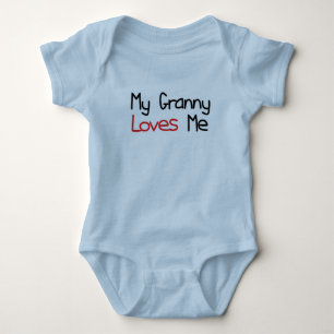 Granny Loves Me Baby Bodysuit