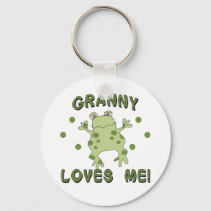 Granny Loves Me Frog Key Ring