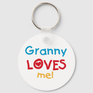 Granny Loves Me Tshirts and Gifts Key Ring