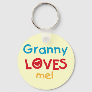 Granny Loves Me Tshirts and Gifts Key Ring