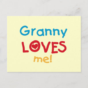 Granny Loves Me Tshirts and Gifts Postcard
