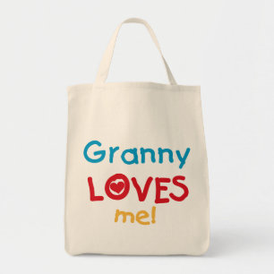 Granny Loves Me Tshirts and Gifts Tote Bag