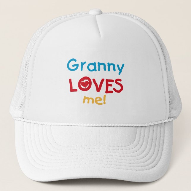 Granny Loves Me Tshirts and Gifts Trucker Hat (Front)